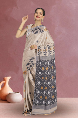 Brown Bengal Handwoven Cotton Saree 10075350