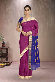 Pink Mysore Crepe Silk Saree 10064645