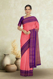 Pink Gadwal Kuttu Silk Saree 10075431