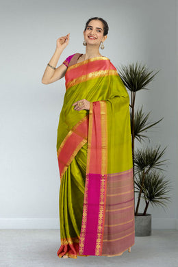 Green Kanjivaram Pure Silk Saree 10076075