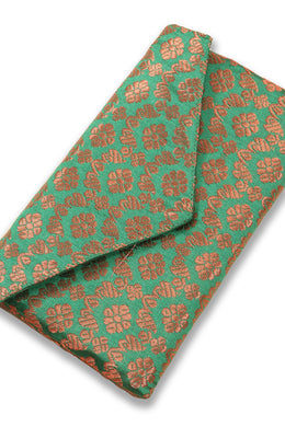 Green Handcrafted Banarasi Mobile Wallet 10069704