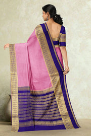 Pink Mysore Crepe Silk Saree 10065824