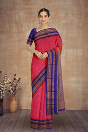 Red Gadwal Kuttu Silk Saree 10075433