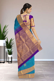 Blue Kanjivaram Pure Silk Saree 10076118