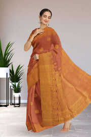Brown Kanjivaram Pure Silk Saree 10076123