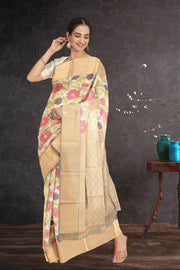 Multicolour Printed Kanjivaram Silk Saree 10075578