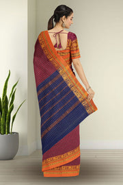 Pink Thousand Buttas Chettinad Cotton Saree 10075975