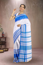 Blue Bengal Handwoven Cotton Saree 10075301
