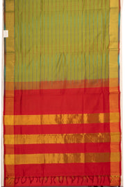 Green Kanchi Silk Cotton Saree 10078093