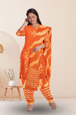 Orange Batik Printed Co-ord Set 10066205