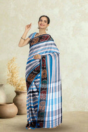 Grey Dhaniakhali Cotton Saree Without Blouse  10075211