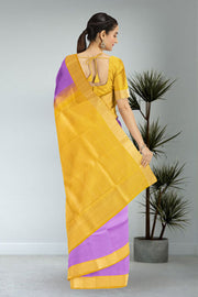 Lavender Kanjivaram Pure Silk Saree 10076124