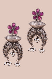 Oxidised Stud Earring