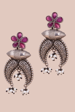 Oxidised Stud Earring