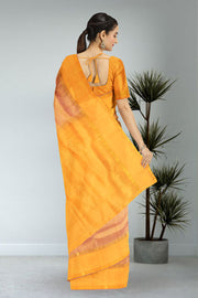 Orange Kanjivaram Pure Silk Saree 10076110