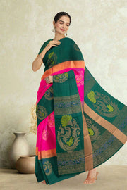 Pink Kanjivaram Pure Silk Saree 10076086