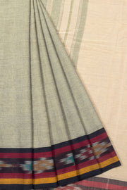 Grey Handloom Dhaniakhali Cotton Saree - Avishya