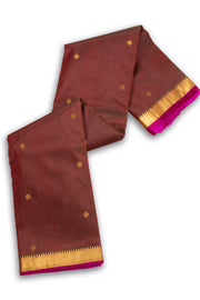 Brown Kanjivaram Pure Silk Saree 10076074