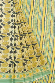 Green Vanaspathi Printed Mulmul Cotton Saree 10069100 - Avishya