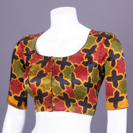 Maroon Ajrakh Printed Mashru 10069755 - Avishya