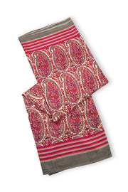 Cream Kashmiri Printed Silk Saree 10075988
