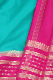 Sky Blue Mysore Semi Crepe Silk Saree 10077207