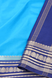 Ocean Blue Mysore Semi Crepe Silk Saree 10077209