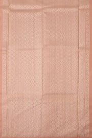 Pastel Pink Kanjivaram Pure Silk Saree with Silver Zari 10077905