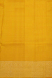 Green Korvai Kanjivaram Pure Silk Saree with Contrast Border 10077906