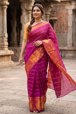Purple Sungudi Saree 10078071