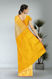 Cream Handloom Kanjivaram Silk Saree 10065050