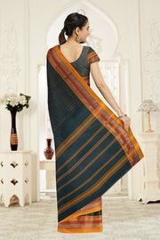 Green Handloom Chettinad Cotton Saree 10075906