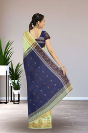 Green Bengal Handwoven Cotton Saree 10075315