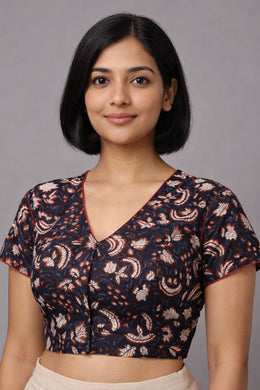 Multicolour Jahota Printed Cotton Blouse 10073335