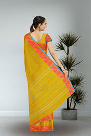 Yellow Handloom Chettinad Cotton Saree 10075088