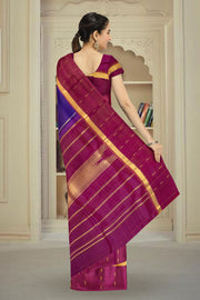 Purple Kanjivaram Pure Silk Saree 10076105
