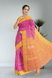 Pink Kanjivaram Pure Silk Saree 10076120