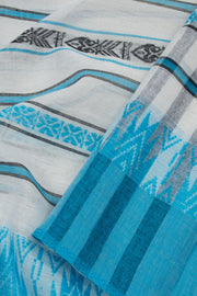 White Handloom Dhaniakhali Cotton Saree 10063796