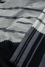 Grey Handloom Dhaniakhali Cotton Saree 10062601