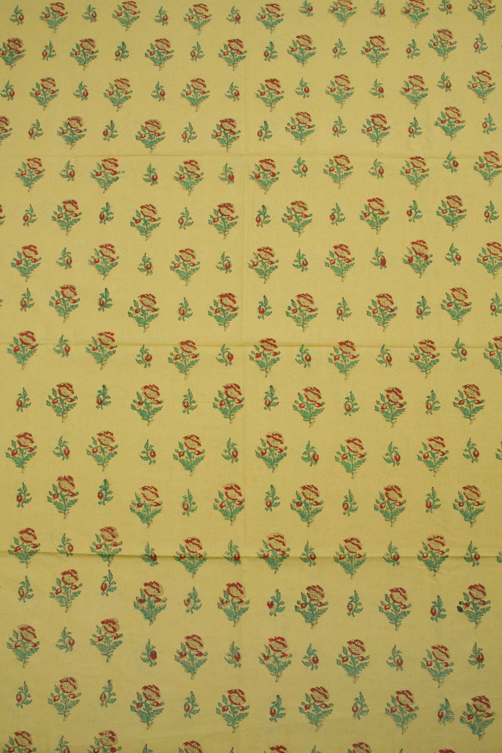 Sorrell Brown Hand Block Printed Mulmul Cotton Salwar Suit Material 10062841