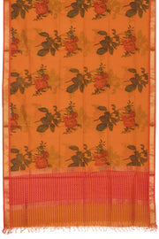 Orange Handloom Maheshwari Silk Cotton Dupatta 10062934