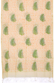 Offwhite Handloom Maheshwari Silk Cotton Dupatta 10062940