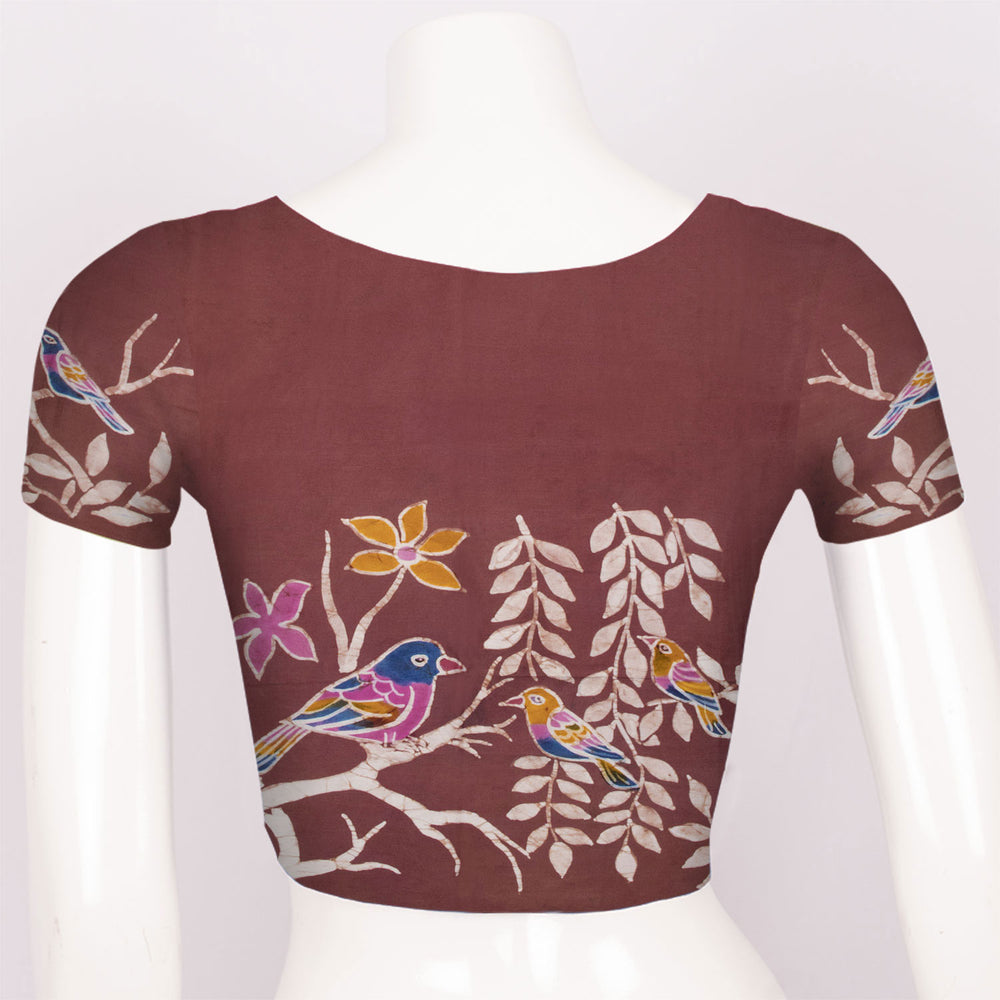 Batik Printed Cotton Blouse Material - 10063007