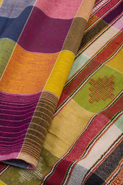 Multi Color Handloom Bhujodi Kala Cotton Saree 10063046