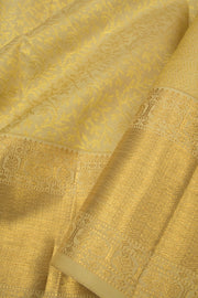 Metallic Gold Pure Zari Bridal Kanjivaram Silk Saree - Avishya