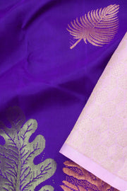 Royal Purple Zari Kanjivaram Silk Saree 10063083