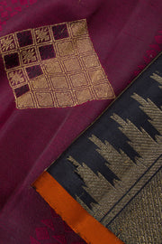 Maroon Pure Zari Jacquard Kanjivaram Silk Saree 10063146