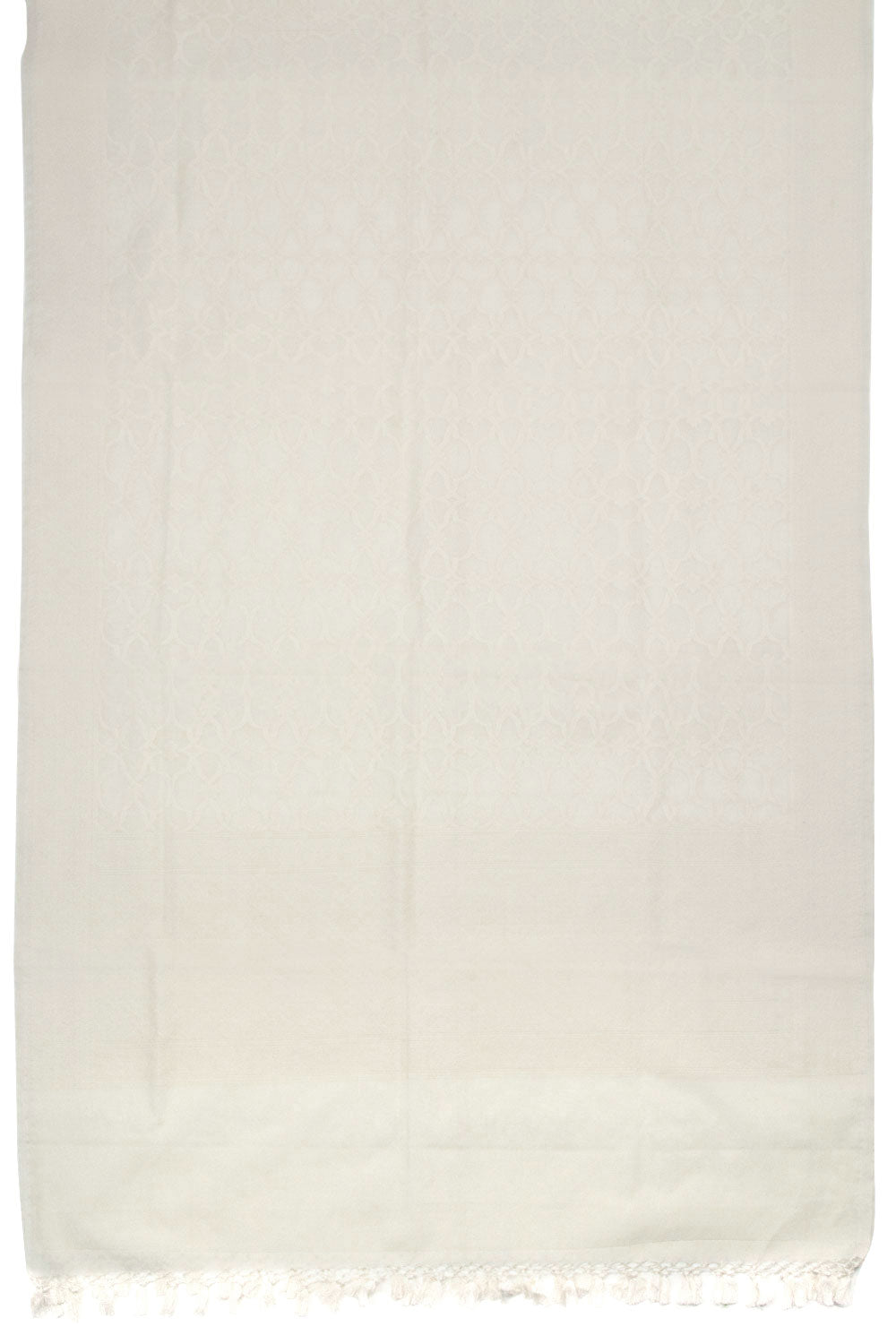 White Banarasi Cotton Salwar Suit Material