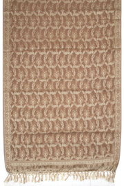 Brown Banarasi Cotton 3-Piece Salwar Suit Material 10063166