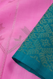 Orchid Pink Handloom Kanjivaram Soft Silk Saree 10063245